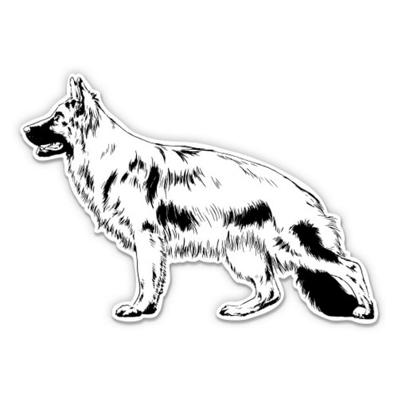 German Shepherd - 3" Vinyl Sticker - For Car Laptop Water Bottle Phone - Waterproof Decal