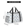 thumbnail image 3 of Bingfone Music Shark Print Travel Duffel Tote Bag,Waterproof Shoulder Weekender Bag For Women and Men Swim Sports Travel Gym Bag，Foldable and expandable bag Lightweight, 3 of 7