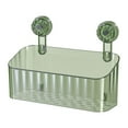 thumbnail image 1 of Cesta de ducha con ventosa, organizador de baño, montaje en pared, estante de almacenamiento moderno, cesta de ducha con succión para apartamento, ino Verde, 1 of 8