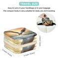 thumbnail image 5 of Sea Mew Travel Portable Square Jewelry Box Organizer: Ideal Solution for Rings, Earrings, Necklaces, Bracelets, and More! Gift for Girls and Women., 5 of 6