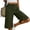 4 - Green, variant on Aobny Bermuda Ladies Shorts Cotton Linen Solid Clothing Casual High Waisted Baggy Going Out Bottoms for Women,Khaki,L