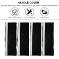 thumbnail image 2 of 4 Pcs Christmas Refrigerator Decorations Refrigerator Handle Gloves Cabinet Handle Covers 42X13X0.5CM Black, 2 of 6