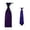 Dark Purple, variant on Mens Kids Boys Skinny Tie Set Parent-child Fashion Solid Color Satin Necktie Neckwear