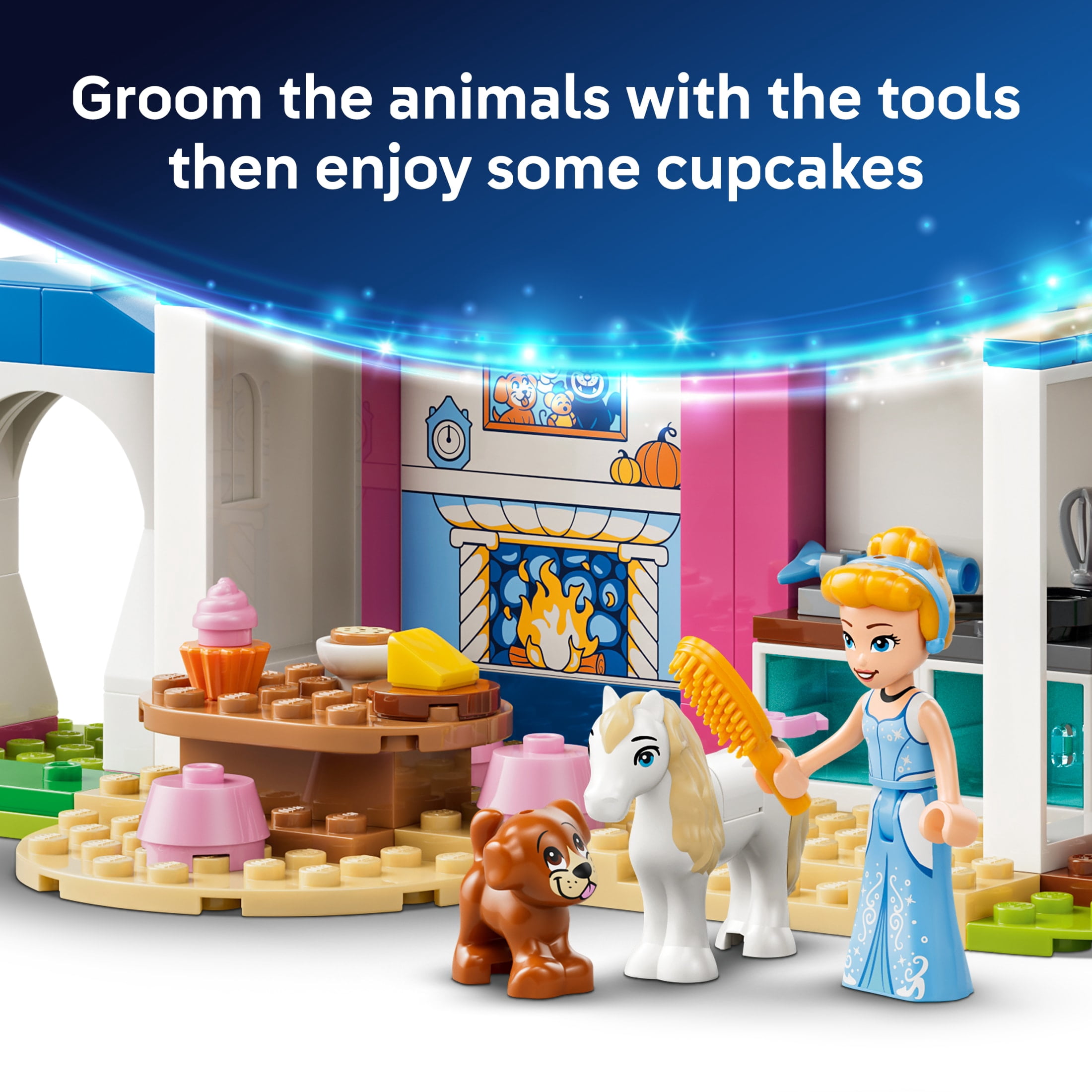 LEGO Disney Princess Cinderella Animal Friends Castle - Preschool Building Toy for Girls & Boys, Ages 4+ - Disney Gift for Kids with 5 Figures - 43283
