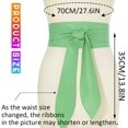 thumbnail image 3 of Waist Belt Black Wide Leather Corset Belt Fashion Wrap Waistband Accessories for Women, 3 of 8