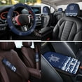 thumbnail image 4 of Pzuqiu 14 Pcs Sea Turtle Starfish Car Interior Sets Front Rear Seat Covers for Cars Steering Wheel Seatbelt Cushion Arm Rest Pad Headrest Coasters Key Chain Automotive Seat Cover Accessories Full Set, 4 of 7