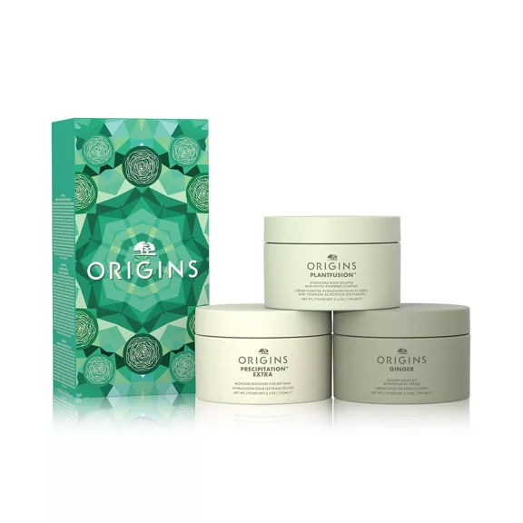 Origins Souffle Trio Nourishing Body Creams Set - 3 * 3.4oz 100ml (Ginger   Plantfusion    Precipitation Extra)
