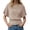 Khaki, variant on Solid Color Women Batwing Sleeve Loose Casual Knit Sweater Tops
