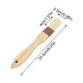thumbnail image 3 of Natural Wood Handle Basting Brushes, Pastry and Oil Brush for Grilling and Baking, Soft Bristle Food Brush for Kitchen Cooking, BBQ and Baking Accessory, 3 of 9