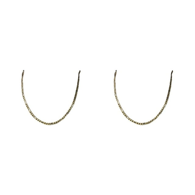 letairis Collier Chaîne en Métal Divers Choix Artisanat Exquis Cadeaux Grand Application Chaîne Colliers Or 70cm 2ensemble