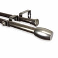 thumbnail image 3 of Central Design 4729-485 0.812 in. Dia. Julie Double Curtain Rod, Satin Nickel - 48-84 in., 3 of 4