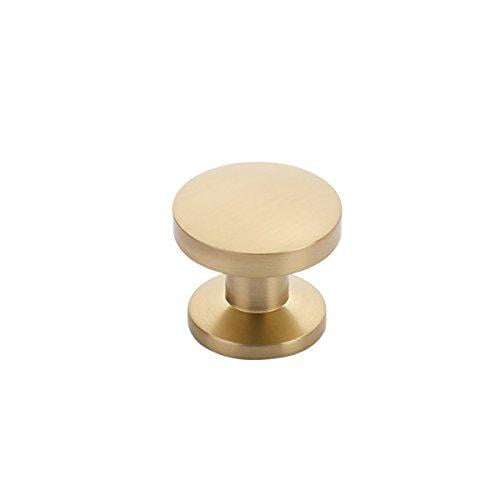 schaub northport collection 1-3/8 in. (35mm) knob, signature satin brass - 211-ssb