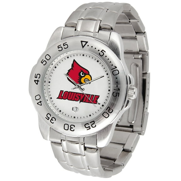 White Louisville Cardinals Sport Steel Watch