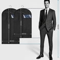 thumbnail image 5 of 5pcs Hanging Garment Bags For Storage Breathable Suit Cover Clothes Dust Cover Hanging Pockets, 5 of 5