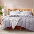 thumbnail image 1 of Lavender Duvet Cover Queen Size - Soft Double Brushed Queen Duvet Cover Set, 3, 1 of 9