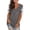 Gray, variant on Fesfesfes Shirts Women's Lace Short Sleeve V-Neck T-Shirt Loose Casual Summer Tee Tops Short Sleeve Tops Women 2XL(US:12)