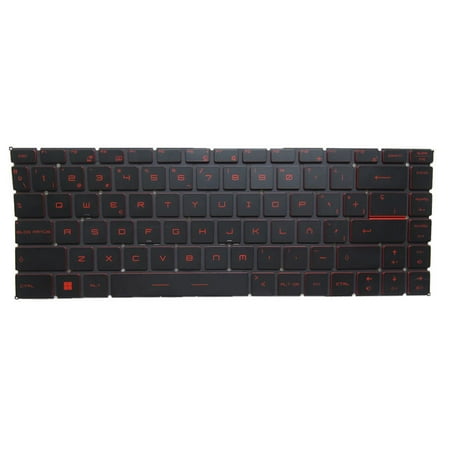Laptop Backlit Keyboard Red Words For MSI GF65 Thin 9SD 9SE 9SEX 9SEXR 10UE 10SER 10SDR 10SCSXR Spanish SP Black Without Frame New