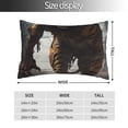 thumbnail image 2 of KLL Ruins Tiger Warrior Pillow Covers Envelope Closure,Super Soft and Cozy Fuzzy Fleece Pillow Case Cover (No pillow core） 14"x20", 2 of 5