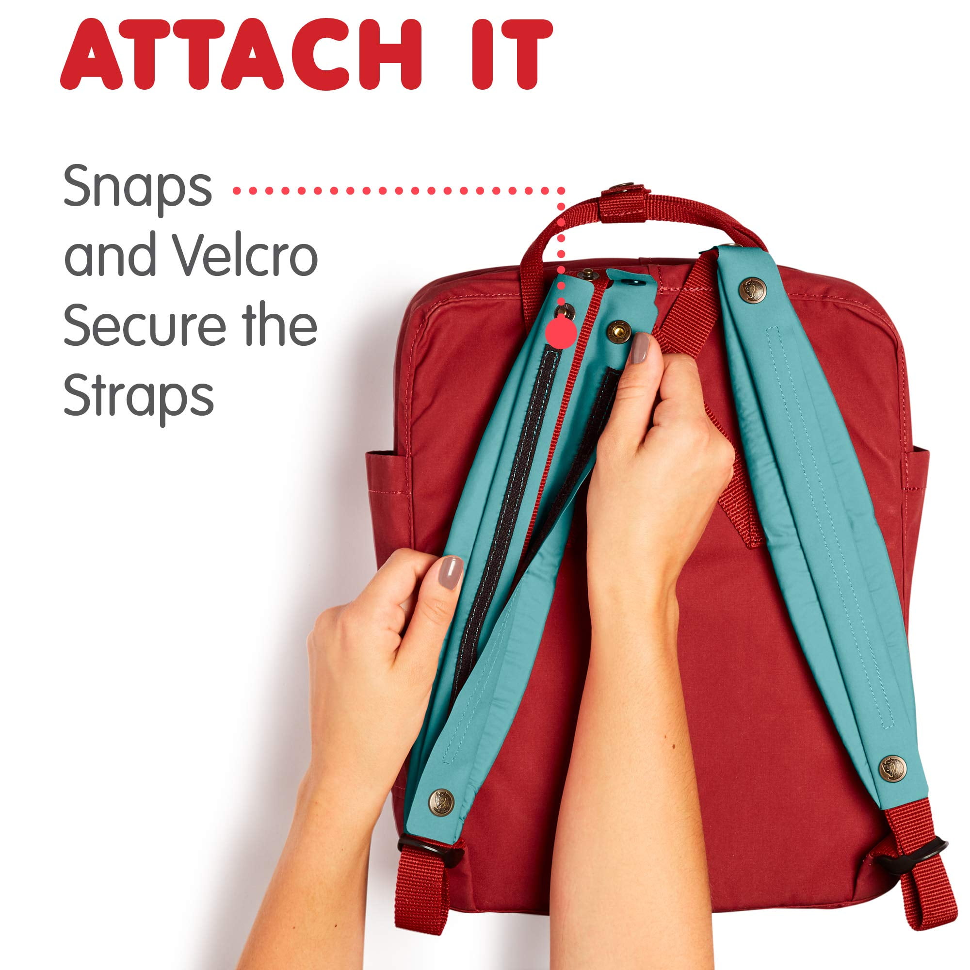 Fjallraven kanken shoulder pads frost green Clearance