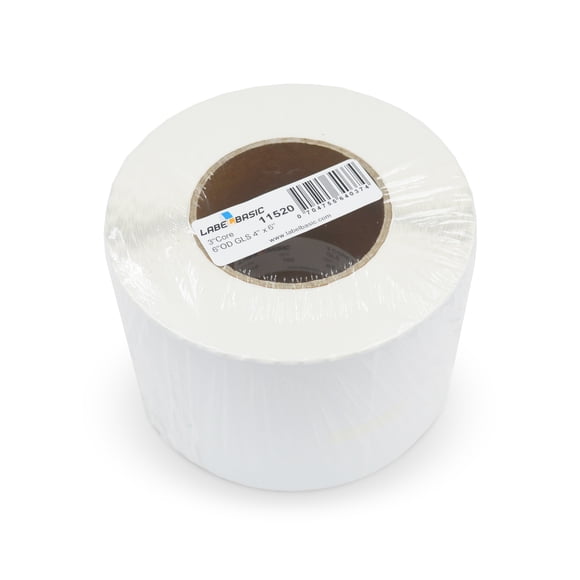 4" x 6" High Gloss Inkjet Label Rolls 450 Labels Per Roll, 3 Inch Core, 6 Inch OD