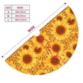 thumbnail image 3 of Yiaed Vintage Leopard Print Sunflower Print Christmas Tree Skirt , Tree SkirtsTree Mat for Christmas Winter Holiday Indoor Decorations-48", 3 of 7
