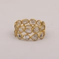 thumbnail image 4 of Mooneye 2.00 CTW Diamond Polki Multi Band Eternity Women Gifts Ring 925 Sterling Silver Gold Plated, 4 of 5