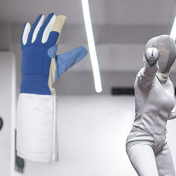 Guante de esgrima Protección de manos Equipo de protección Guantes antideslizantes Equipo de entrenamiento Izquierda Cola Guantes de esgrima