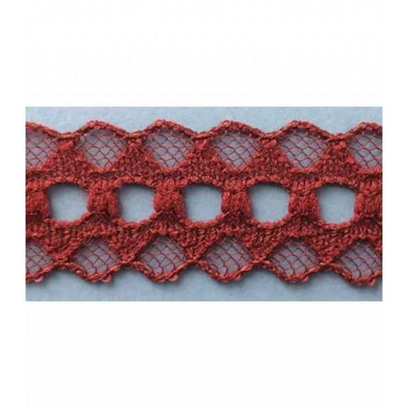 BURGANDY 3/4" LACE GALLOON