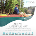 thumbnail image 6 of FITKICKS Folding Cap Comfortable Adjustable Ball Cap UPF 50+ Sun Cap, Green (Unisex), 6 of 7