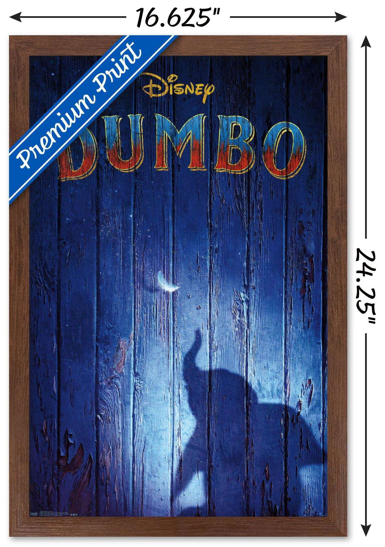 Disney Dumbo - Teaser Wall Poster, 14.725" x 22.375", Framed