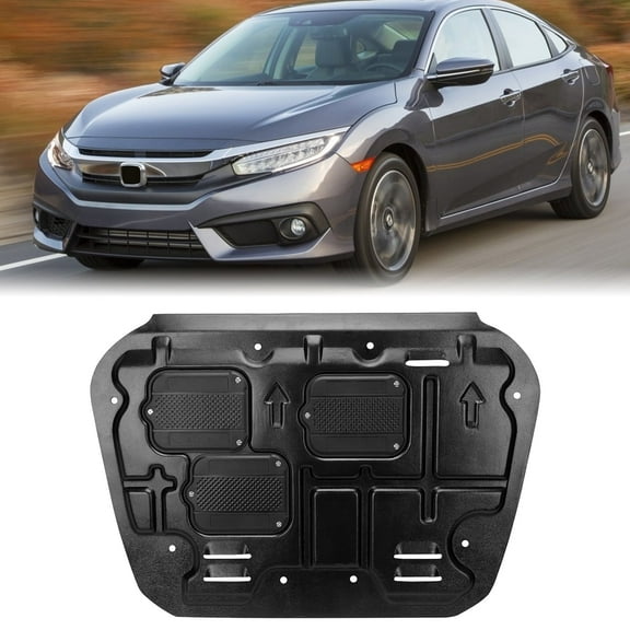 KOJEM Engine Splash Shield Guard Under Cover Mudguard for Honda Civic 2016 2017 2018 2019 2020