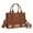 Leopard-Brown, variant on Wrangler Medium Tote Bag for Women Designer Satchel Handbags Top-handle Purses with Strap, Bottom Cow-Black