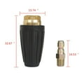 thumbnail image 4 of 3X Universal Pressure Washer Turbo Nozzle for High Pressure Outlet Fitting Rotary 3.0 Orifice 1/4 Inch, 4 of 7