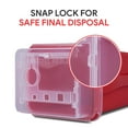 thumbnail image 6 of Alcedo Sharps Container for Home Use 1 Quart (1-Pack), Biohazard Needle and Syringe Disposal, Small Portable Container for Travel and Professional Use, 6 of 10