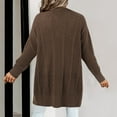 thumbnail image 4 of Women‘s Cardigan Autumn Cardigan Oversized Button V Neck Loose Soft Knit Jacket, 4 of 5