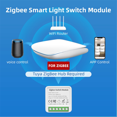 thumbnail image 4 of 3-Way On/Off Switch Graffiti Smart ZigBee Smart 3-Way On/Off Switch Mini Concealed Box Switch,1 x Tuya Smart Switch 1 x English Instruction Manual, 4 of 8