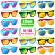 thumbnail image 2 of Lentes de Sol AGGKKY para Niños con Lentes Neon y Protección UV400 (Paquete de 16), 2 of 6
