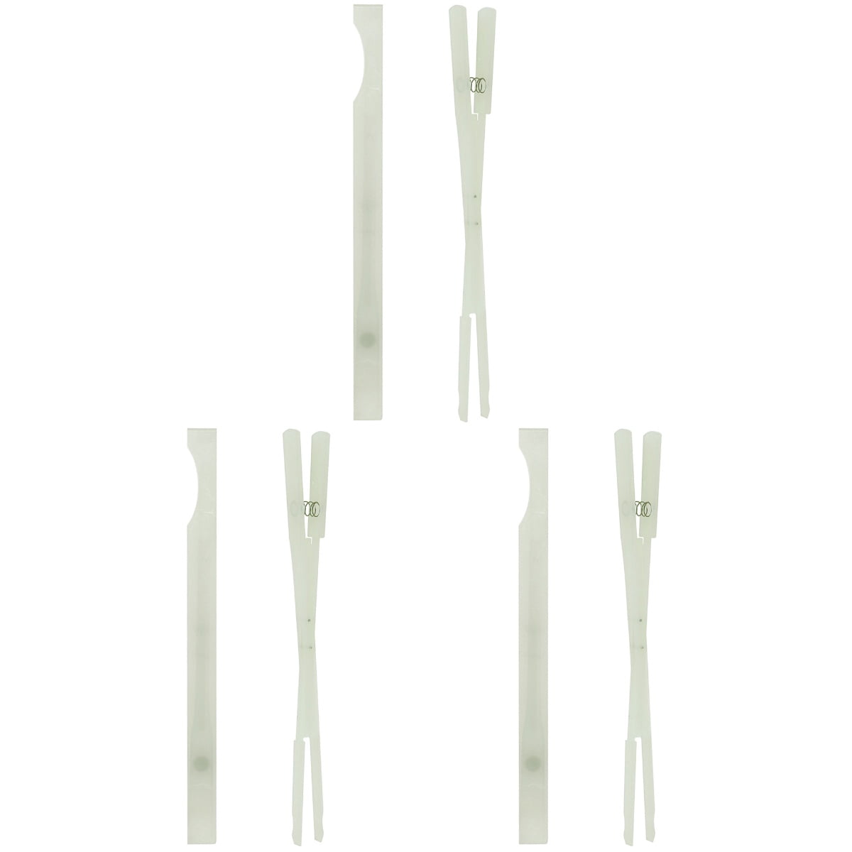 HOMEMAXS 3-Piece Piano Tuning Tool Set with Nylon Mute Clamps and Carrying Case - Essential Piano Supplies and Repair Tools