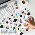 thumbnail image 4 of Long Mouse Pads for Desk,White Cow Lollipop Pattern Desk Mats on Top Of Desks, Desk Mouse Pad Extra Large with 3mm Non-Slip Base and Stitched Edge for Gaming,Office,Work,Home 31.5"x15.7", 4 of 6