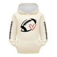 thumbnail image 6 of Ruyang Boys Girls Baseball Hoodies School Hooded Sweatshirts Pocket Long Sleeve Preppy Pullover Hoodie Oversized Tops, 6 of 7