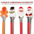 thumbnail image 2 of 4 Pcs Tiny Tongs Christmas Gift Gifts Metal Christmas Tongs Snowman Tongs Multi-function Grill Tong Stainless Steel Tongs Silicone Clips Gadgets Clip Gingerbread Man Silica Gel, 2 of 6