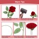 thumbnail image 5 of Cloudecor 50 Rosas Rojas Artificiales, Rosas Falsas, Flores De Seda De Terciopelo Sintético Para Decoración Del Hogar, Boda (Rojo Rosa Perla), 5 of 5