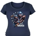 thumbnail image 3 of Marvel Captain America - Collage - Maternity Scoop Neck Graphic T-Shirt, 3 of 5