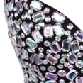 thumbnail image 2 of Top corto de moda con corsé con cuentas de diamantes de imitación Yinane disfraz de actuación en escenario 34B Negro, 2 of 8