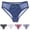 Black, variant on CHUMUD Underwear for Women High Waisted High-cut Briefs Breathable Soft Polka Dots Lace Bow Solid Panties