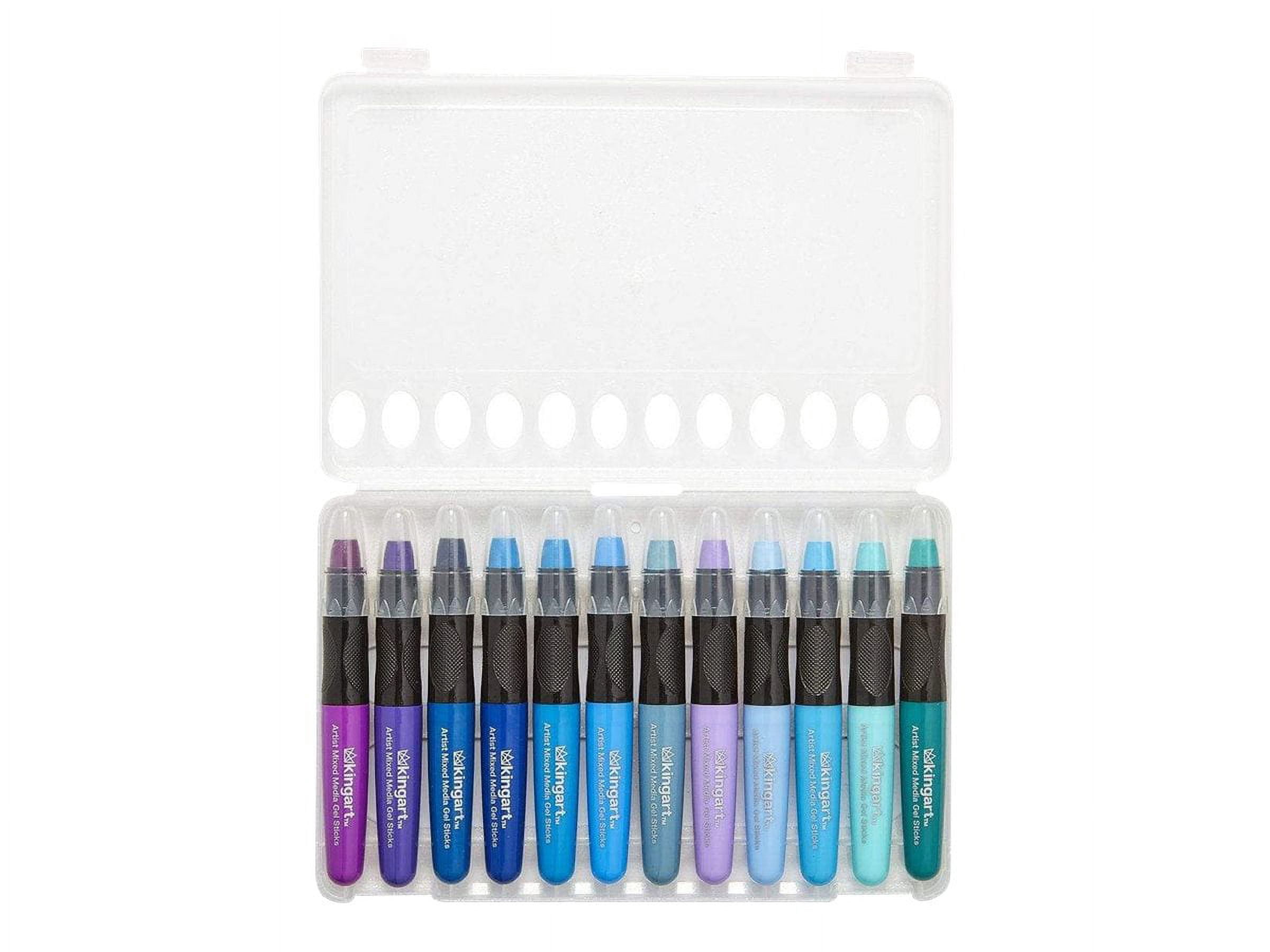 KINGART Mixed Media Gel Sticks , Set of 48 Colors