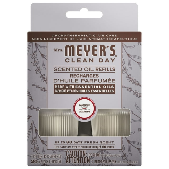 Mrs. Meyers Clean Day Plug in Scented Oil 2 Count Refill Lavender