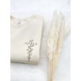 thumbnail image 4 of Floral Cross Christian Embroidered Crewneck, 4 of 5