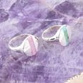 thumbnail image 3 of Signet Pink Opal and Sterling Silver Circle Ring, 3 of 4