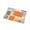 Orange, variant on Luxury Plush Bathroom Rugs Mat, Black Grey Ombre Soft Shaggy Bath Carpet, Vintage Abstract Smear Aesthetics Non-Slip Floor Mat for Kitchen, Bedroom, 16"x24"